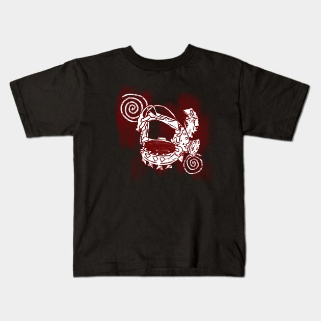 The Reverse Bear Trap Kids T-Shirt by RoserinArt